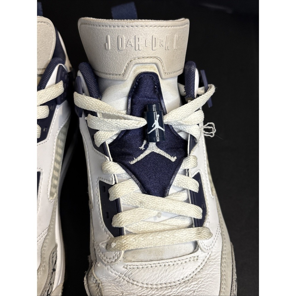 Size 8.5 - Air Jordan Spizike Low White Midnight Navy - Picture 12 of 16